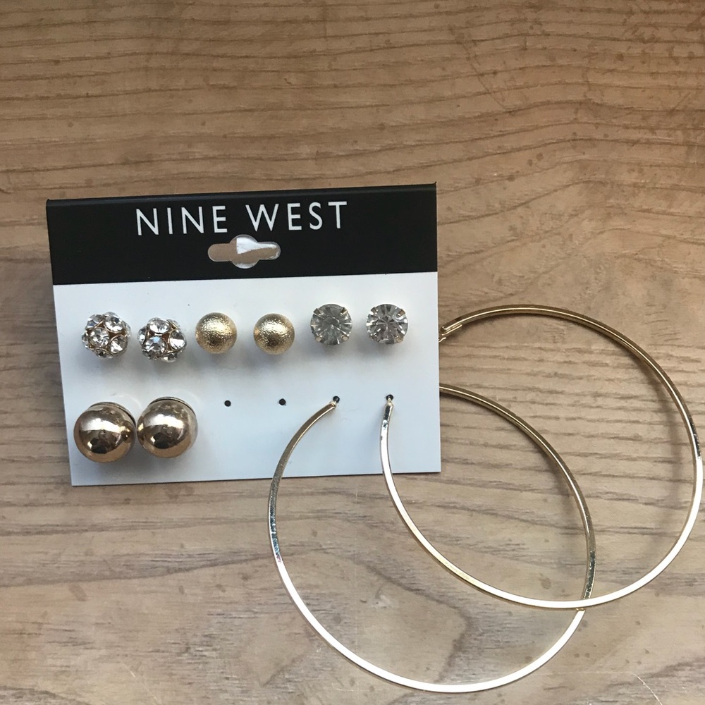 Gold studs and hoops!